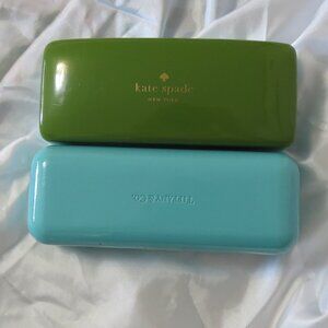 Tiffany & Co. and Kate Spade hard shell eyeglass cases